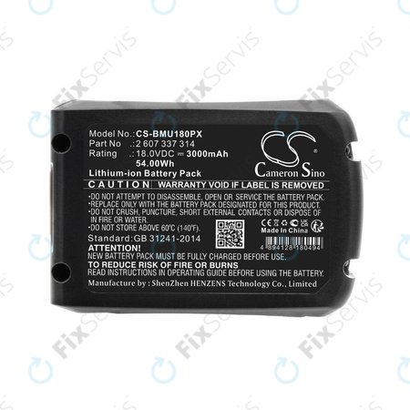 Bosch 18V  - Batéria 2 607 337 314 Li-Ion 18.0V 3000mAh HQ