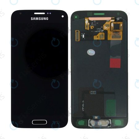 Samsung Galaxy S5 Mini G800F - LCD Displej + Dotykové Sklo (Charcoal Black) - GH97-16147A Genuine Service Pack