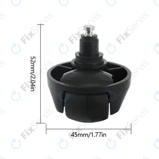 Xiaomi Dreame L10 Pro, L10 Ultra, X-series - Predné Koliesko (Čierne)