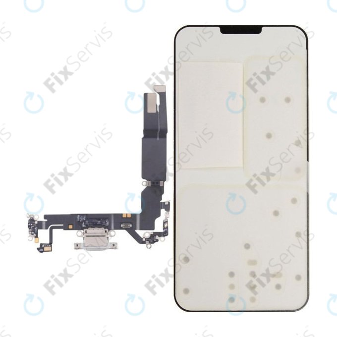 Nabíjací Konektor + Flex Kábel pre iPhone 17 | White | 923-13604 | Genuine Apple