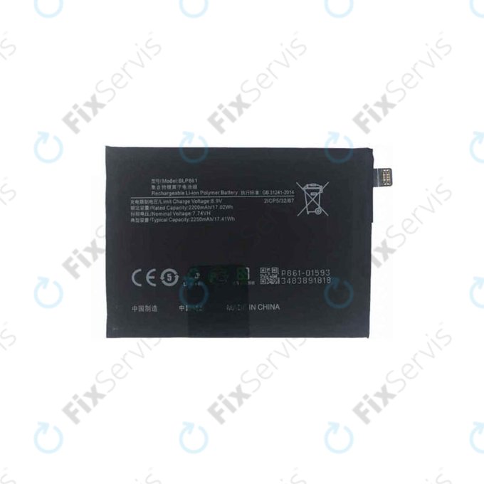 OnePlus Nord 2T CPH2399 CPH2401 - Batéria BLP861 4500mAh