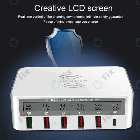 WLX-818F Servisná nabíjacia stanica s USB 3.0 a USB-C