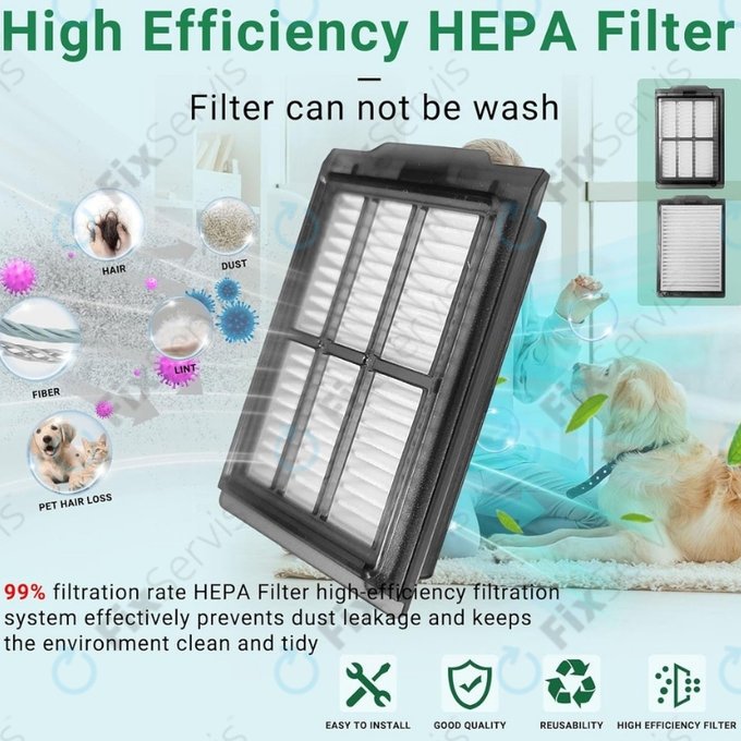 HEPA filter, 2 ks pre iRobot Roomba Plus 505, 507, 405, 4020