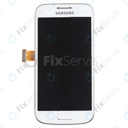 Samsung Galaxy S4 Mini i9195 - LCD Displej + Dotykové Sklo + Rám (White Frost) - GH97-14766B Genuine Service Pack