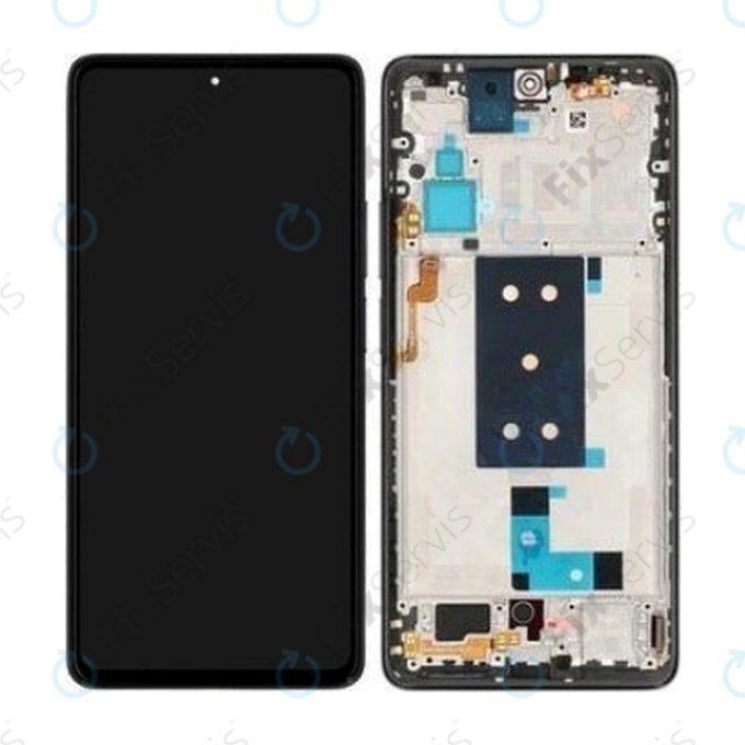 Xiaomi Poco F4 5G 22021211RG, 22021211RI - LCD Displej + Dotykové Sklo + Rám (Black) OLED