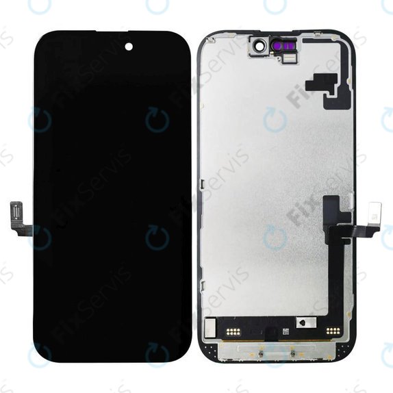 Displej In-Cell FHD pre iPhone 16, Dotykové sklo s rámom, FixPremium