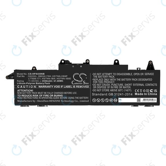 Batéria pre HP ProBook x360 435 G7, 3550mAh, Li-Pol, 11.55V, SX03XL, HQ