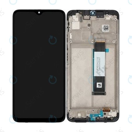 Xiaomi Redmi 9T - LCD Displej + Dotykové Sklo + Rám (Carbon Gray) - 560001J19S00 Genuine Service Pack