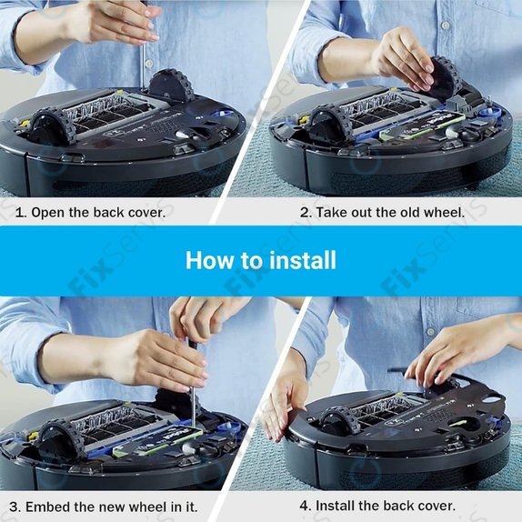 iRobot Roomba 500, 600, 700, 800, 900-series - Koleso s Motorom (Pravé)