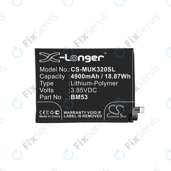 Xiaomi Mi 10T 5G, Mi 10T Pro 5G - Batéria BM53 4900mAh HQ
