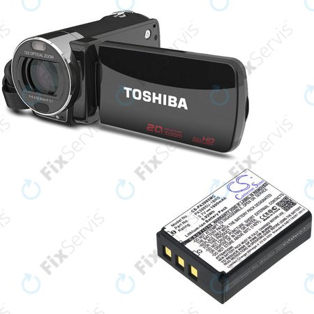 Batéria pre Toshiba Camileo X200, X400, 1600mAh, Li-Ion, 3.7V, PA3985, HQ