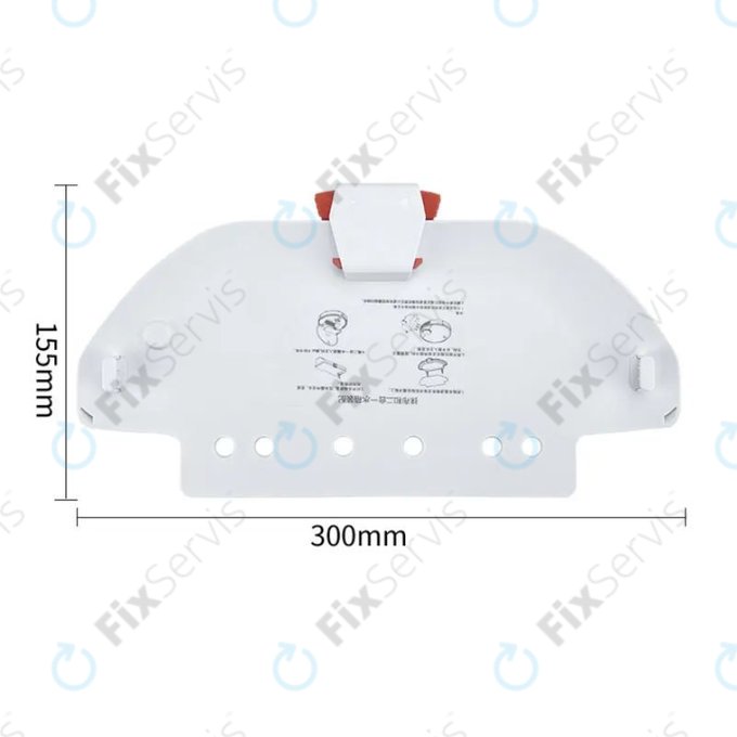 Xiaomi Mi Robot Vacuum Mop Pro (P), 2S, 3C (Mijia 3C), Viomi V2 Pro, V3, SE - Spodný Kryt (Biela)