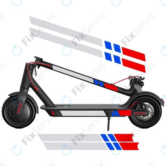 Xiaomi Mi Electric Scooter 1S, 2 M365, Essential, Pro, Pro 2 - Reflexné Nálepky (A)