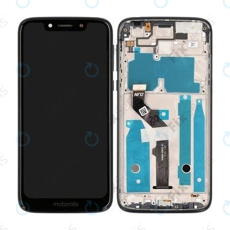 Motorola Moto G7 Play - LCD Displej + Dotykové Sklo + Rám (Starry Black) - 5D68C13298 Genuine Service Pack