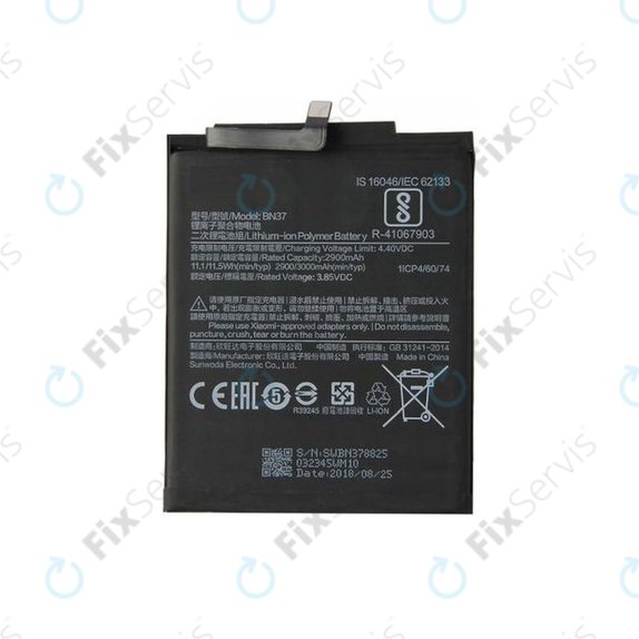 Xiaomi Redmi 6, Redmi 6A - Batéria BN37 3000mAh