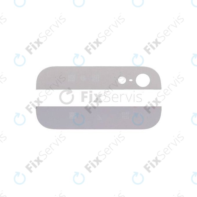 Apple iPhone 5 - Zadné Sklenené Lišty (White)