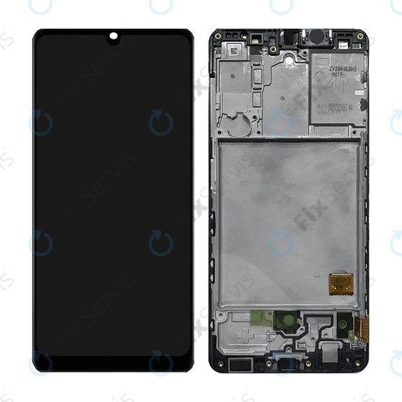 Samsung Galaxy A41 A415F - LCD Displej + Dotykové Sklo + Rám (Prism Crush Black) TFT