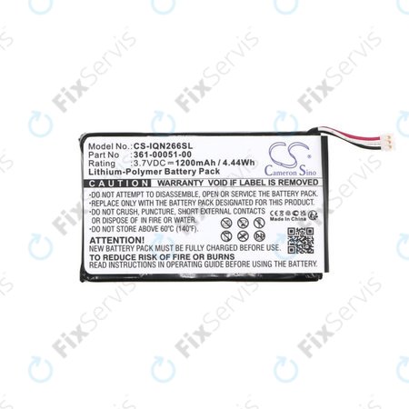 Batéria pre Garmin Nüvi 2660, 1200mAh, Li-Pol, 3.7V, 361-00051-00, HQ