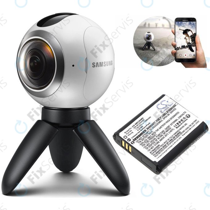 Batéria pre Samsung Gear 360, 1300mAh, Li-Ion, 3.85V, EB-BC200ABE, HQ