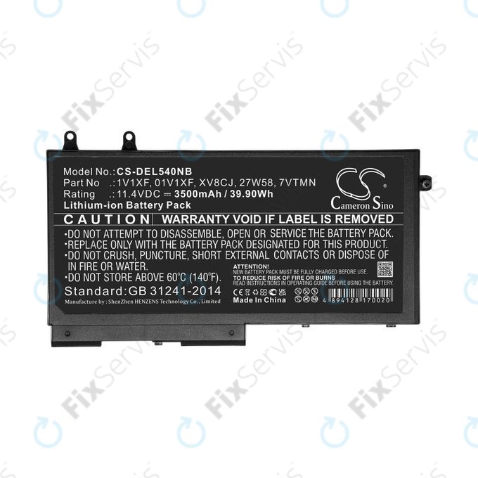 Batéria pre Dell Latitude 5400, Inspiron 7591 2-in-1, 3500mAh, Li-Ion, 11.4V, XV8CJ, HQ