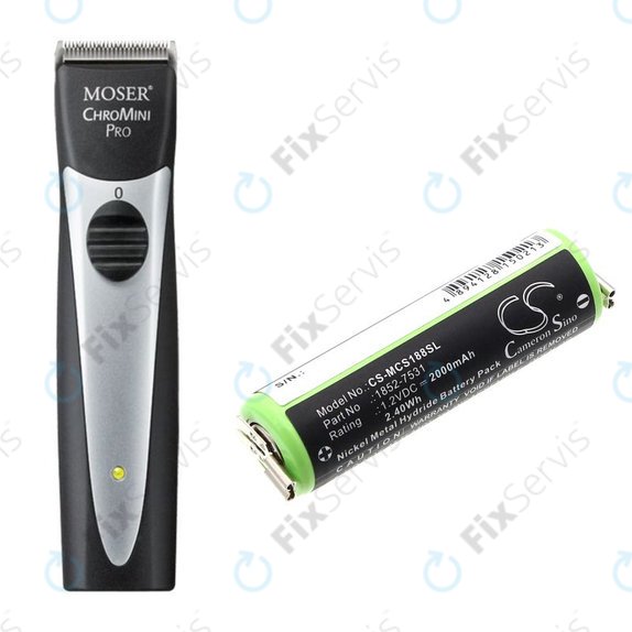 Batéria pre Moser Easy Style 1881, 2000mAh, Ni-MH, 1.2V, 1852-7531, HQ