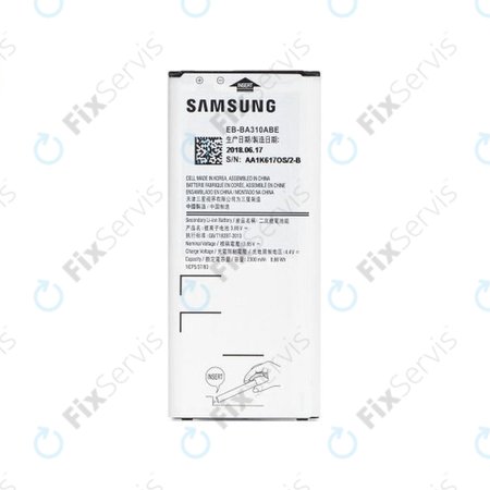 Samsung Galaxy A3 A310F (2016) - Batéria EB-BA310ABE 2300mAh - GH43-04562A, GH43-04562B Genuine Service Pack