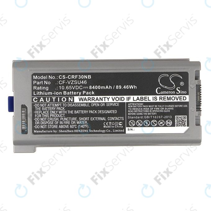 Batéria pre Panasonic Toughbook CF-30, 31, 53, 8400mAh, Li-Ion, 10.65V, CF-VZSU46, HQ