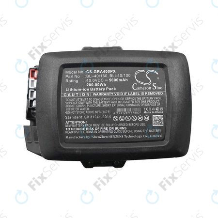 Batéria pre Gardena Powercut Li40/30, Powermax Li-40/41, 5000mAh, Li-Ion, 40V, BLi-40/160, BLi-40/100, HQ