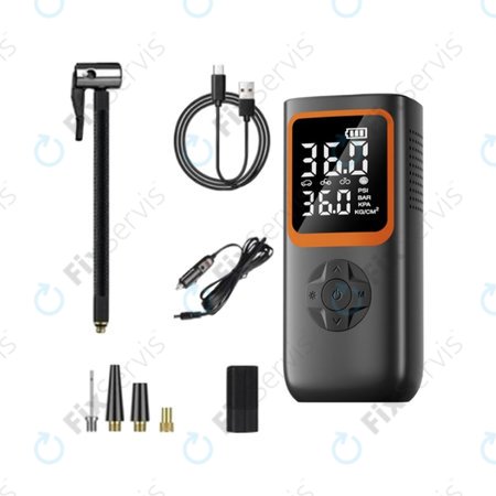 Prenosný Elektrický Kompresor s Príslušenstvom (11.1V, 2000mAh)