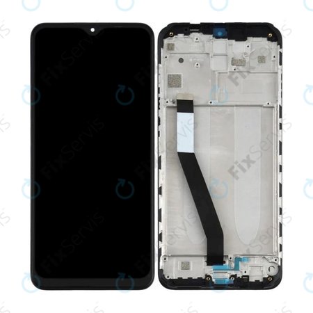 Xiaomi Redmi 9 - LCD Displej + Dotykové Sklo + Rám (Black) TFT