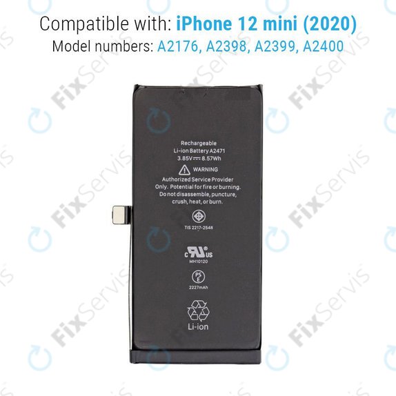Batéria pre iPhone 12 Mini, 2227mAh, A2471, Service Pack