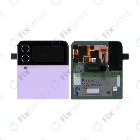 Samsung Galaxy Z Flip 4 F721B - LCD Displej + Dotykové Sklo + Rám (Vonkajší) (Bora Purple) - GH97-27947B Genuine Service Pack