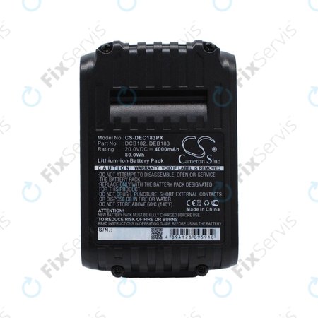 DeWalt DC-series, Klein Tools ACSR, D3, EHS, MCM-series - Batéria DCB182, DCB183, BAT207T44H, BAT20GD1 4000mAh HQ