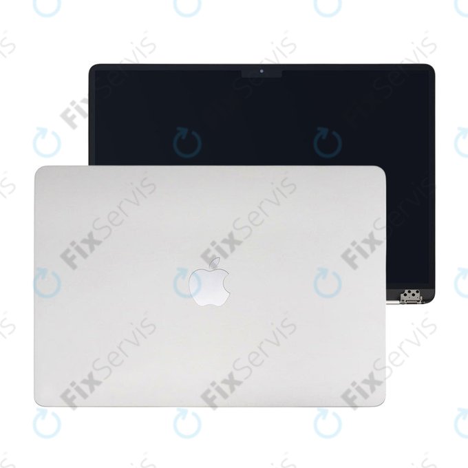 LCD displej pre MacBook Air 15", A3114 (2024), s predným sklom a krytom, Silver, 661-40256, Genuine Apple