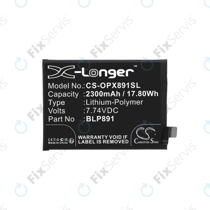 Oppo A52, A72, A92, Find X5 - Batéria BLP891 2300mAh HQ