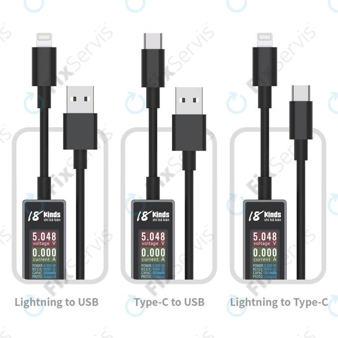 AV-Line - Smart Detekčný Nabíjací Kábel (Lightning - USB-A)
