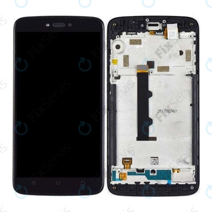 Motorola Moto C XT1754 - LCD Displej + Dotykové Sklo + Rám (Gray) TFT