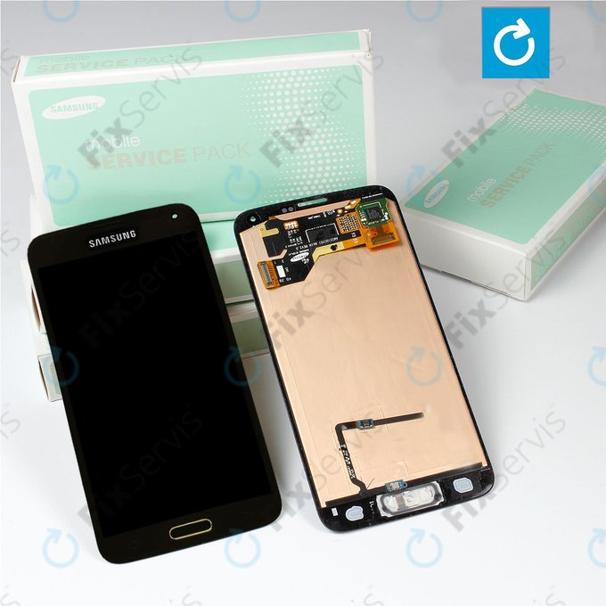 Samsung Galaxy S5 G900F - LCD Displej + Dotykové Sklo (Copper Gold) - GH97-15959D, GH97-15734D Genuine Service Pack