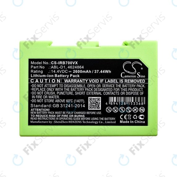 iRobot Roomba e-series, i-series - Batéria ABL-D1, 4624864, ABL-D2 Li-Ion 14.4V 2600mAh HQ