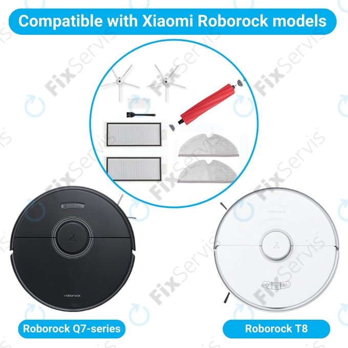 Xiaomi Roborock Q7, Q7+, Q7 Max, Q7 Max+, T8 - Štandardný Set (Biely)