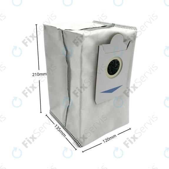 Vrecko do vysávača, 3 ks, Aktívne uhlie pre Ecovacs Deebot X2-series, X5-series
