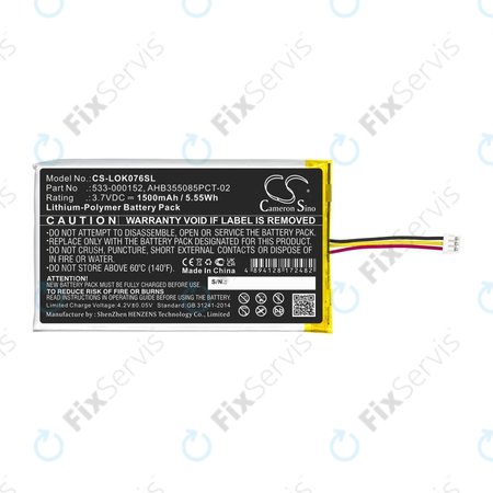 Batéria pre Logitech G913, G913 TKL, G915, G915TKL, 1500mAh, Li-Pol, 3.7V, 533-000152, HQ