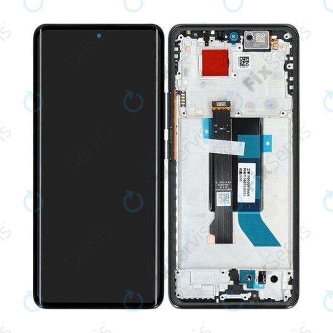 Xiaomi Poco X7 24095PCADG - LCD Displej + Dotykové Sklo + Rám (Black) - 5600010O16P00 Genuine Service Pack