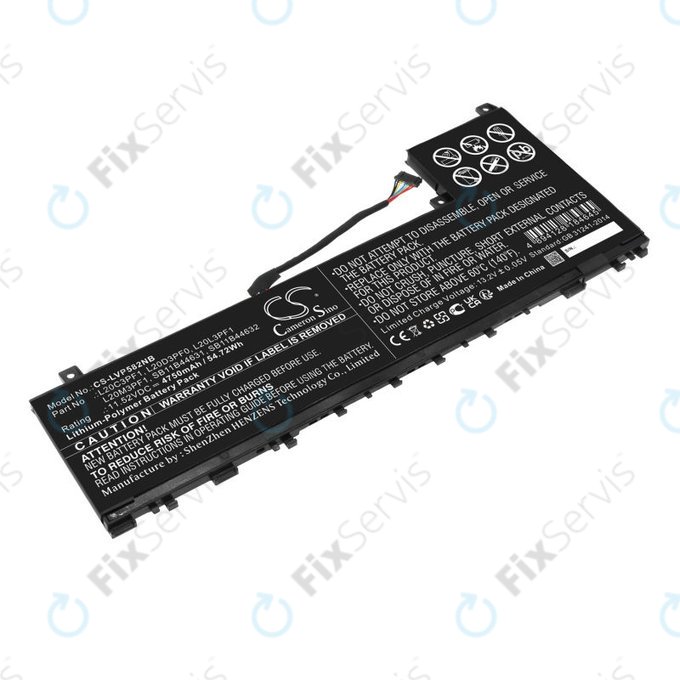 Batéria pre Lenovo IdeaPad 5 Pro 14ITL6, 4750mAh, Li-Pol, 11.52V, L20C3PF1, HQ