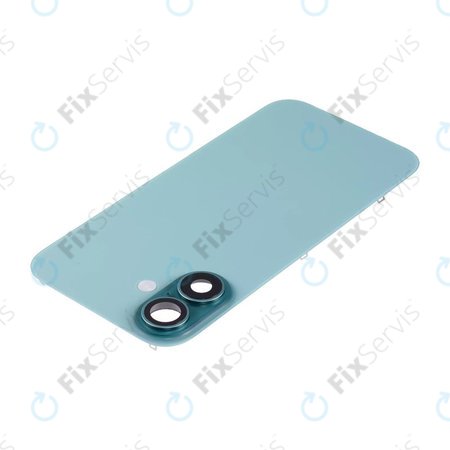 Apple iPhone 16 - Sklo Zadného Housingu + Sklíčko Kamery + Kovový Pliešok + Magsafe Magnet (Teal)