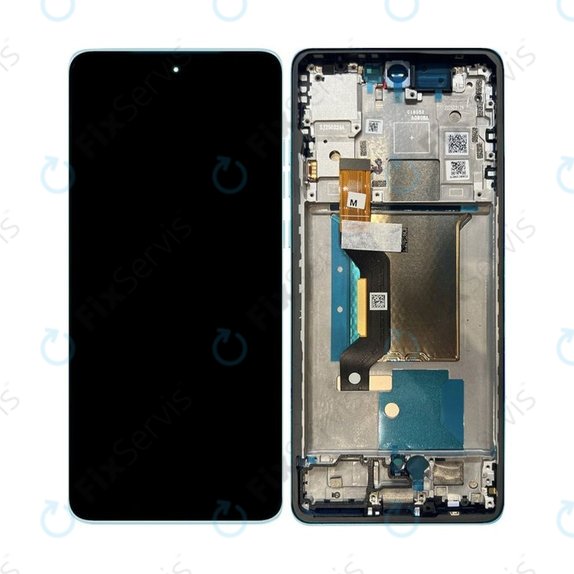 Motorola Edge 60 Fusion - LCD Displej + Dotykové Sklo + Rám (Amazonite) OLED