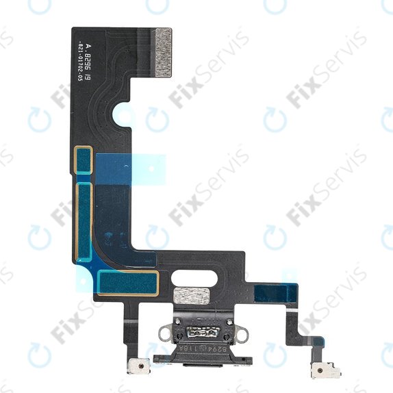 Apple iPhone XR - Nabíjací Konektor + Flex Kábel (Black)