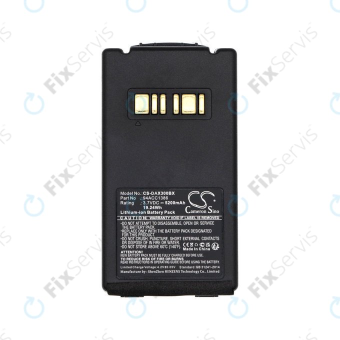 Batéria pre Datalogic Falcon X3, Falcon X3+, Falcon X4, 5200mAh, Li-Ion, 3.7V, 94ACC1386, HQ