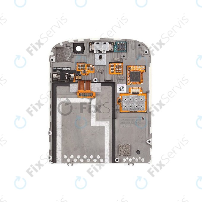 Blackberry Q10 - LCD Displej + Dotykové Sklo + Rám (White) TFT