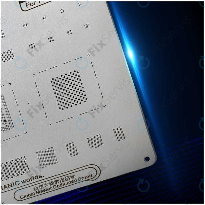 Mechanic iTin 12 - Oceľová Šablóna Základnej Dosky pre iPhone XR, XS, XS Max